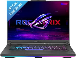 asus rog strix g16 (2024) intel core i9 14th gen 14900hx (16 gb/1 tb ssd/windows 11 home/8 gb graphics/nvidia geforce rtx 4070) g614jir n4062ws gaming laptop